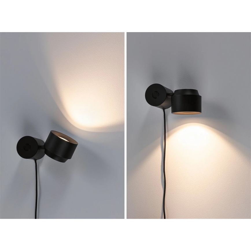Paulmann 79776 - LED/3W Himmennettävä seinävalaisin 2in1 PURIC PANE 230V