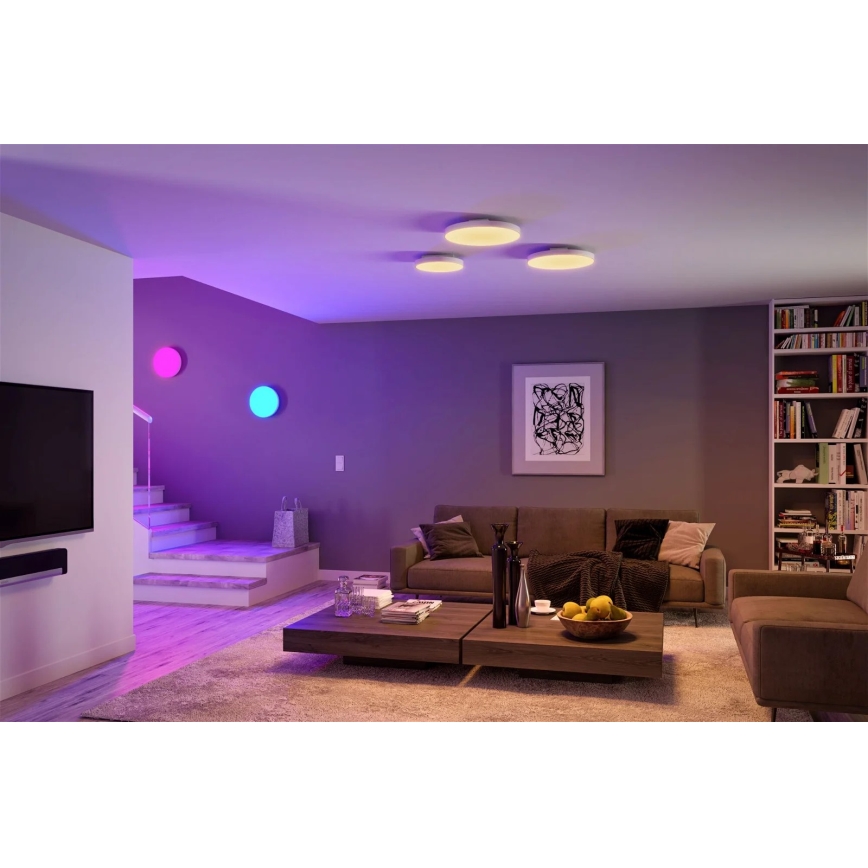 Paulmann 79897 - LED RGBW/22W Himmennettävä kattovalaisin SMART VELORA 230V