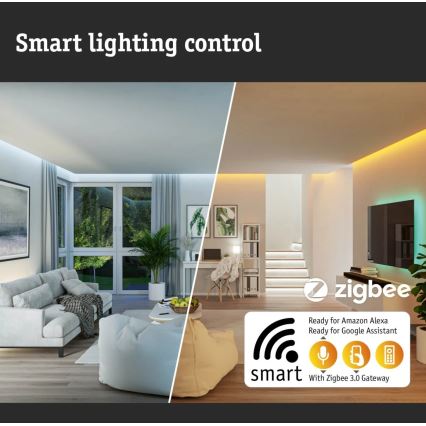 Paulmann 79897 - LED RGBW/22W Himmennettävä kattovalaisin SMART VELORA 230V