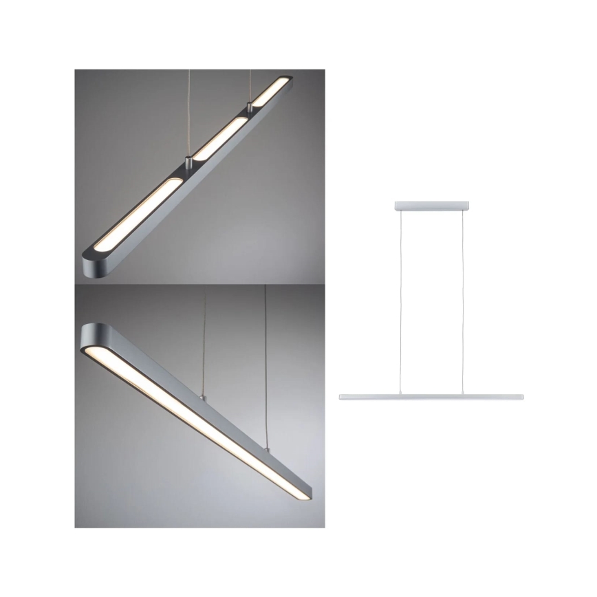 Paulmann 79900 - LED/42W Himmennettävä kattokruunu johdossa LENTO 230V mattakromi