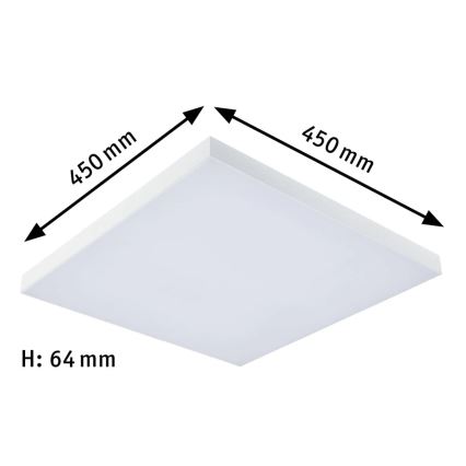Paulmann 79905 - LED/19W RGBW Himmennettävä kattovalaisin VELORA 230V 3000-6500K + kauko-ohjaus