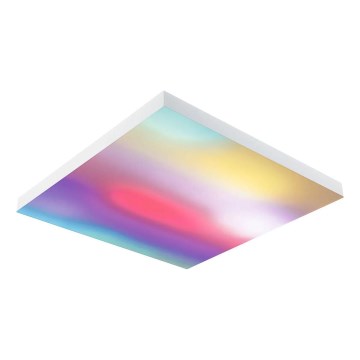 Paulmann 79910 - LED/31W RGBW Himmennettävä kattovalaisin LORIA 230V 3000–6500K 59,5 x 59,5 cm valkoinen + kaukosäädin