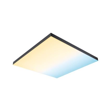 Paulmann 79913 - LED/31W RGBW Himennettävä kattovalaisin LORIA 230V 3000-6500K 59,5x59,5 cm musta + kaukosäädin