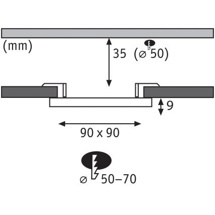 Paulmann 79953 - LED/6W IP44 Himmennettävä kylpyhuoneen uppovalaisin VARIFIT 230V