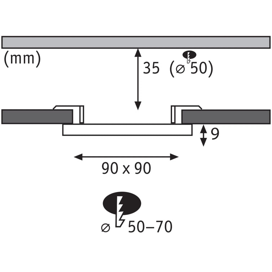 Paulmann 79953 - LED/6W IP44 Himmennettävä kylpyhuoneen uppovalaisin VARIFIT 230V