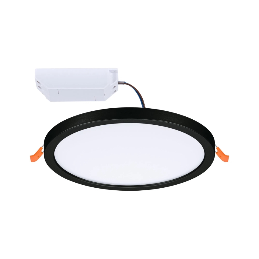 Paulmann 79965 - LED/13W IP44 Himennettävä kylpyhuoneen upotettava alasvalo AREO 230V halkaisija 17,5 cm musta