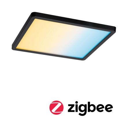 Paulmann 79967 - LED/16W IP44 Himmennettävä kylpyhuoneen upotettava kattovalaisin AREO 230V 23x23 cm musta