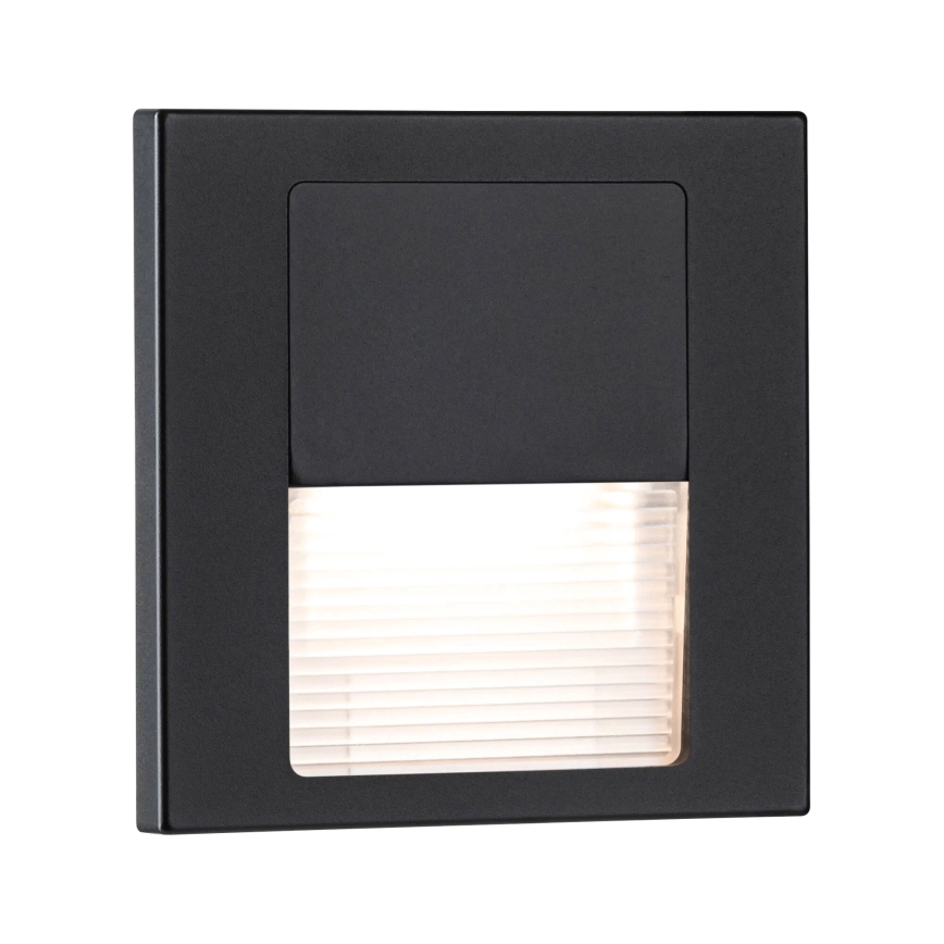 Paulmann 80001 - LED/1W Portaikkunvalo TSARO 230V Follow/musta