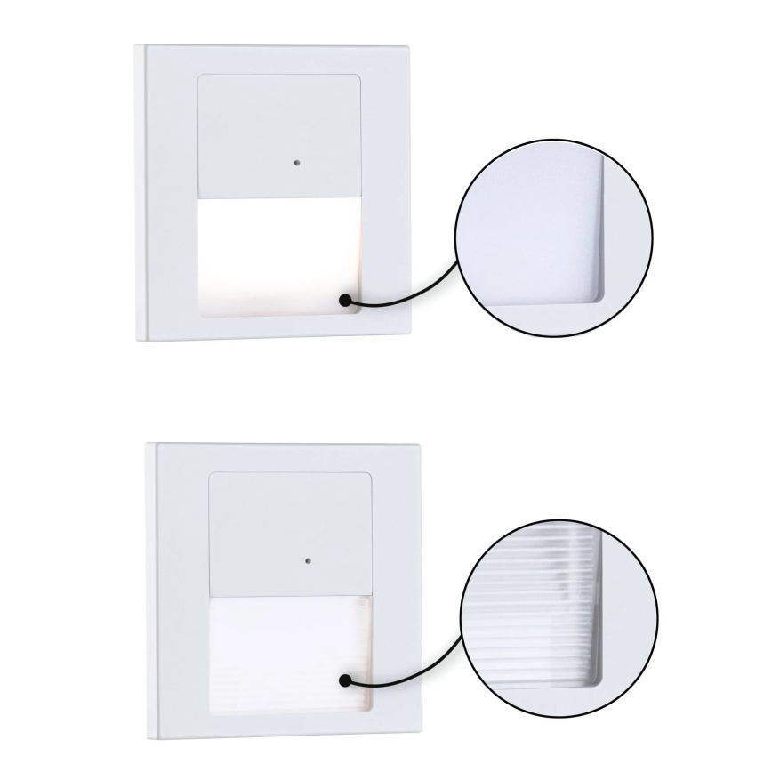 Paulmann 80002 - LED/1W Portaikon valo anturilla TSARO 230V Lead/valkoinen