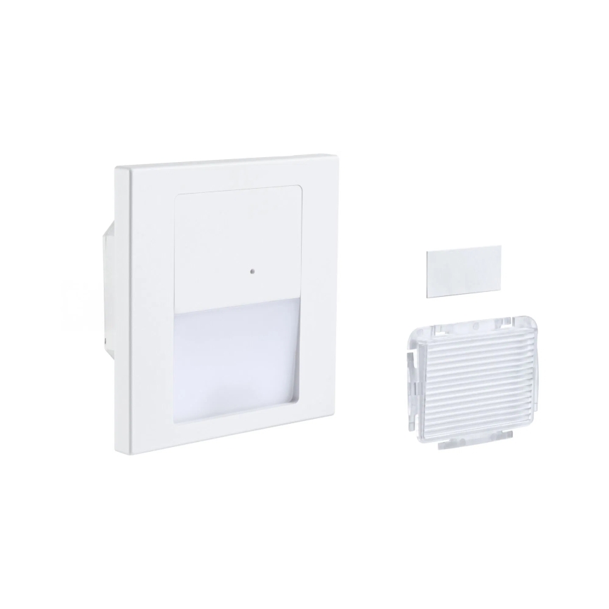 Paulmann 80002 - LED/1W Porrasvalaisin anturilla TSARO 230V Lyijy/valkoinen