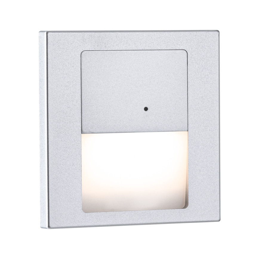 Paulmann 80003 - LED/1W Portaikon valo anturilla TSARO 230V Lead/mattakromi