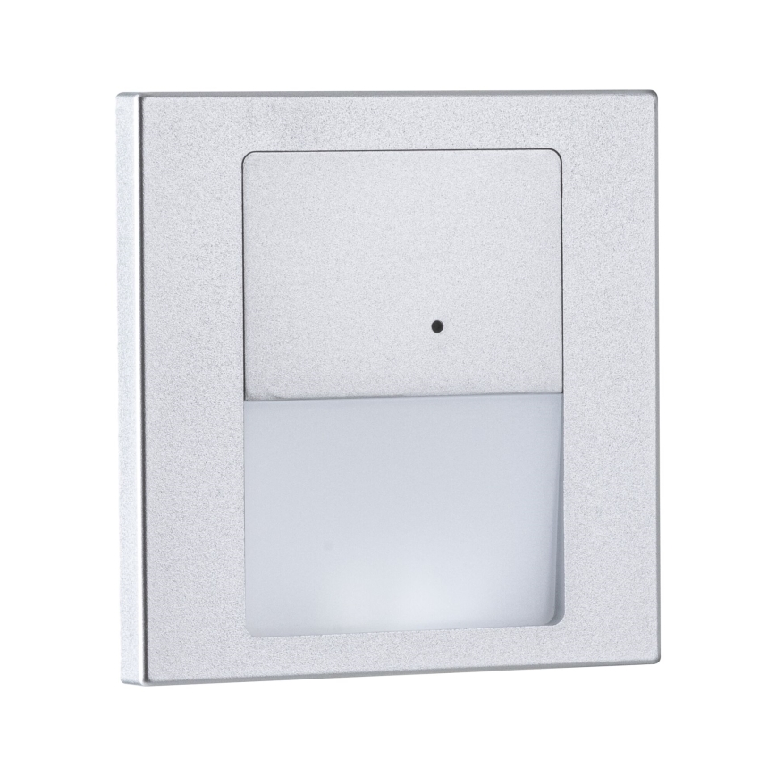 Paulmann 80003 - LED/1W Portaikon valo anturilla TSARO 230V Lead/mattakromi