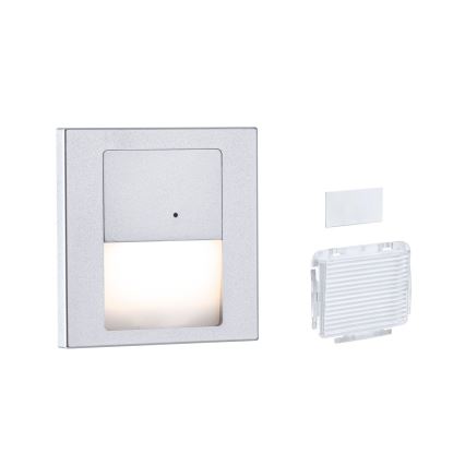 Paulmann 80003 - LED/1W Portaikon valo anturilla TSARO 230V Lead/mattakromi
