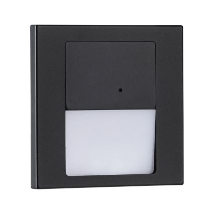 Paulmann 80004 - LED/1W Portaikon valo anturilla TSARO 230V Lead/musta
