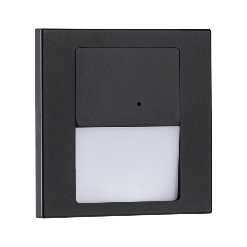 Paulmann 80004 - LED/1W Portaikon valo anturilla TSARO 230V Lead/musta