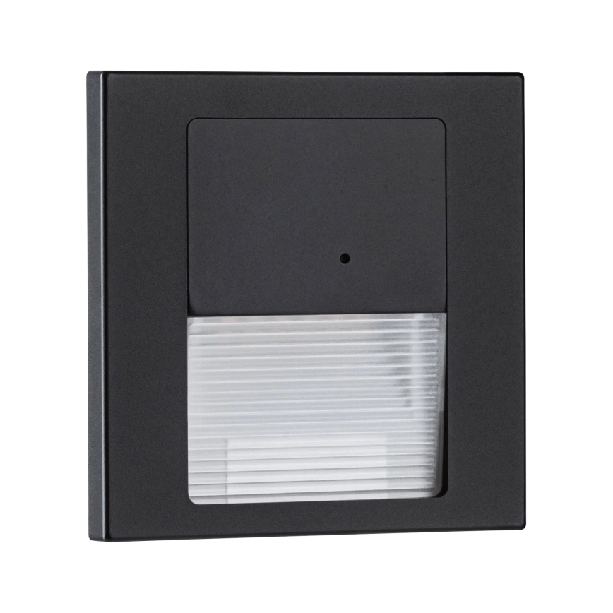 Paulmann 80004 - LED/1W Portaikon valo anturilla TSARO 230V Lead/musta