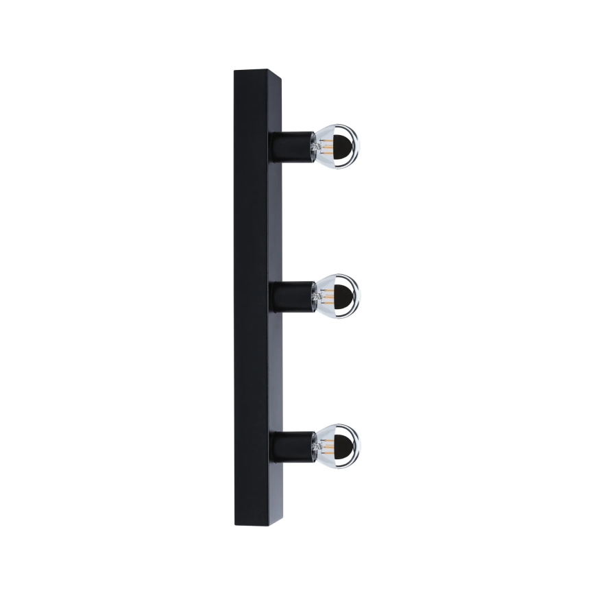 Paulmann 80097 - 3xE14/40W IP44 Kylpyhuoneen peilivalo REGULA 230V musta