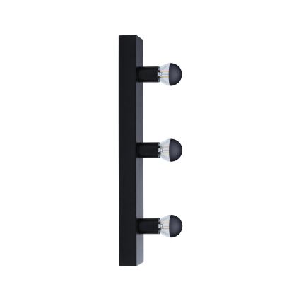 Paulmann 80097 - 3xE14/40W IP44 Kylpyhuoneen peilivalo REGULA 230V musta
