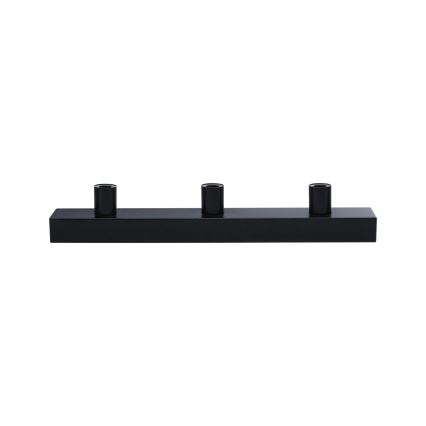 Paulmann 80097 - 3xE14/40W IP44 Kylpyhuoneen peilivalo REGULA 230V musta