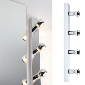 Paulmann 80098 - 4xE14/40W IP44 Kylpyhuoneen peilivalo REGULA 230V kiiltävä kromi