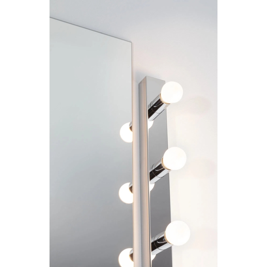 Paulmann 80098 - 4xE14/40W IP44 Kylpyhuoneen peilivalo REGULA 230V kiiltävä kromi
