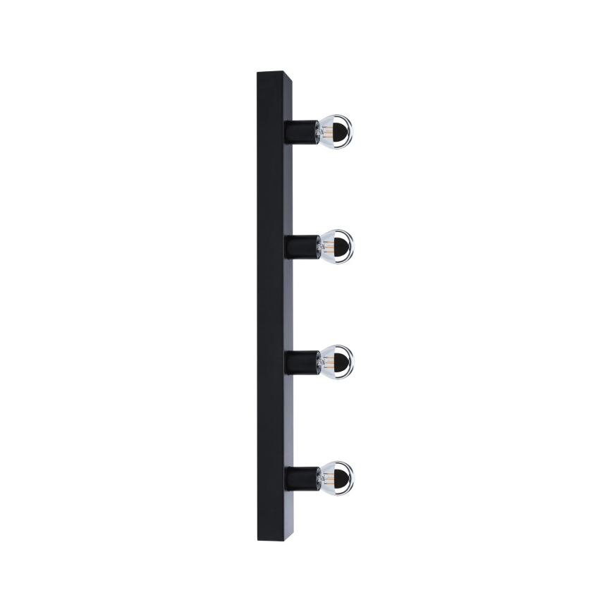 Paulmann 80099 - 4xE14/40W IP44 Kylpyhuoneen peilivalo REGULA 230V musta