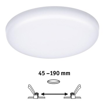 Paulmann 92392 - LED/17,5W IP44 Kylpyhuoneen upotettu valo VARIFIT 230V