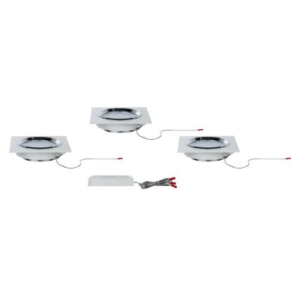 Paulmann 92695 - SARJA 3xLED/8W Himmennettävä upotettava valaisin DICE 230V