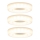 Paulmann 92704 - SETTI 3xLED/5,5W Upotettu valo BAGEL 230V