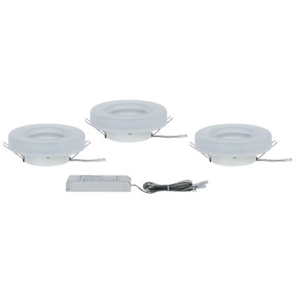 Paulmann 92704 - SETTI 3xLED/5,5W Upotettu valo BAGEL 230V