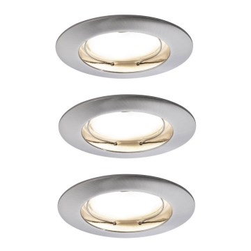 Paulmann 92827 - SETTI 3xLED/7W IP44 Himmennettävä kylpyhuoneen kattovalaisin COIN 230V