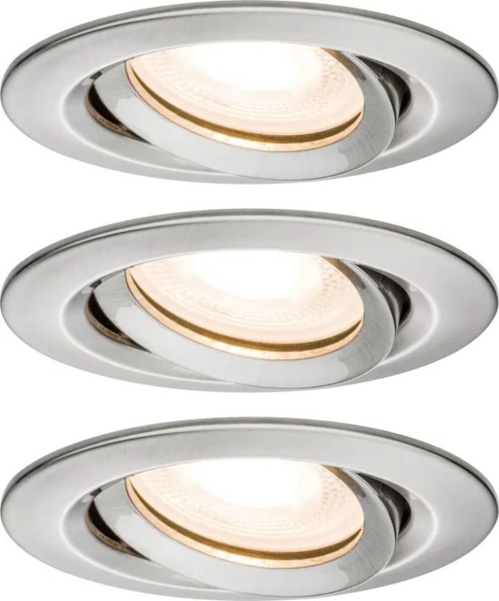 Paulmann 92900 - SETTI 3xGU10/7W IP65 Himmennettävä kylpyhuoneen kattovalaisin NOVA 230V