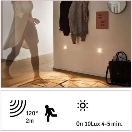 Paulmann 92923 - LED/1,1W Portaikon valo anturilla WAND 230V 2700K
