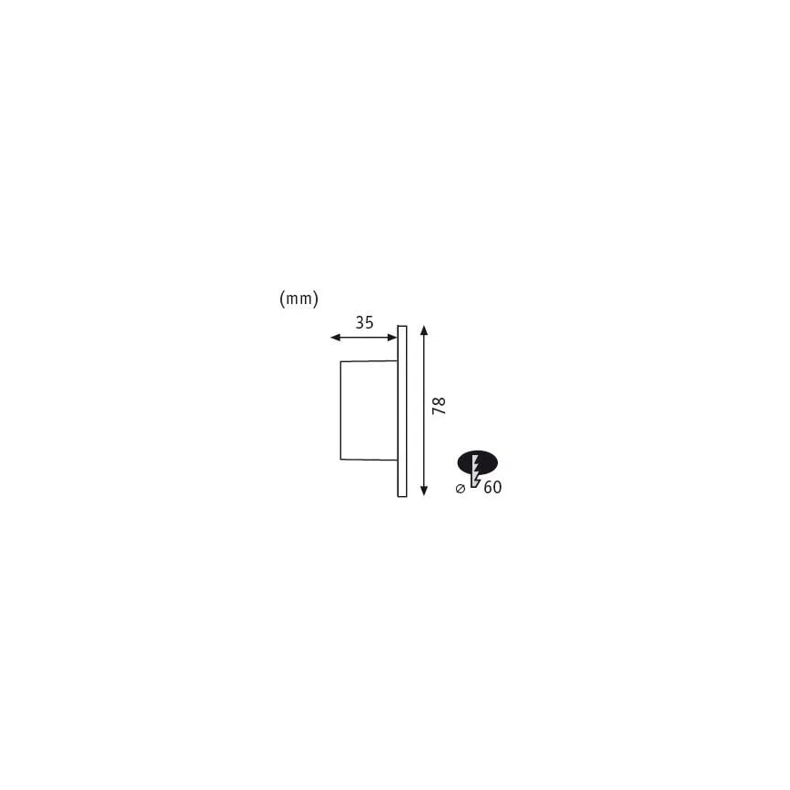Paulmann 92924 - LED/1,7W Portaikon valo WAND 230V