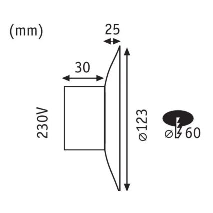 Paulmann 92926 - LED/2W Portaikon valo DEKORATIV 230V
