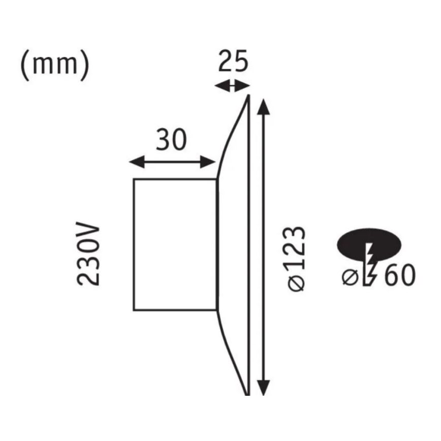Paulmann 92926 - LED/2W Portaikon valo DEKORATIV 230V