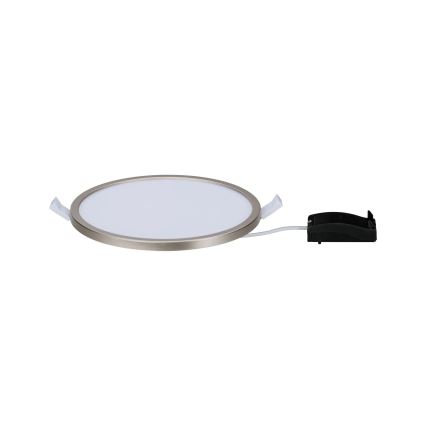 Paulmann 92935 - LED/12W IP44 Himennettävä kylpyhuoneen upotettava kattovalaisin AREO 230V halkaisija 18 cm mattakromi