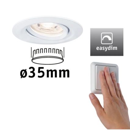 Paulmann 92970 - LED/4,2W IP23 Himmennettävä kylpyhuoneen kattovalaisin COIN 230V