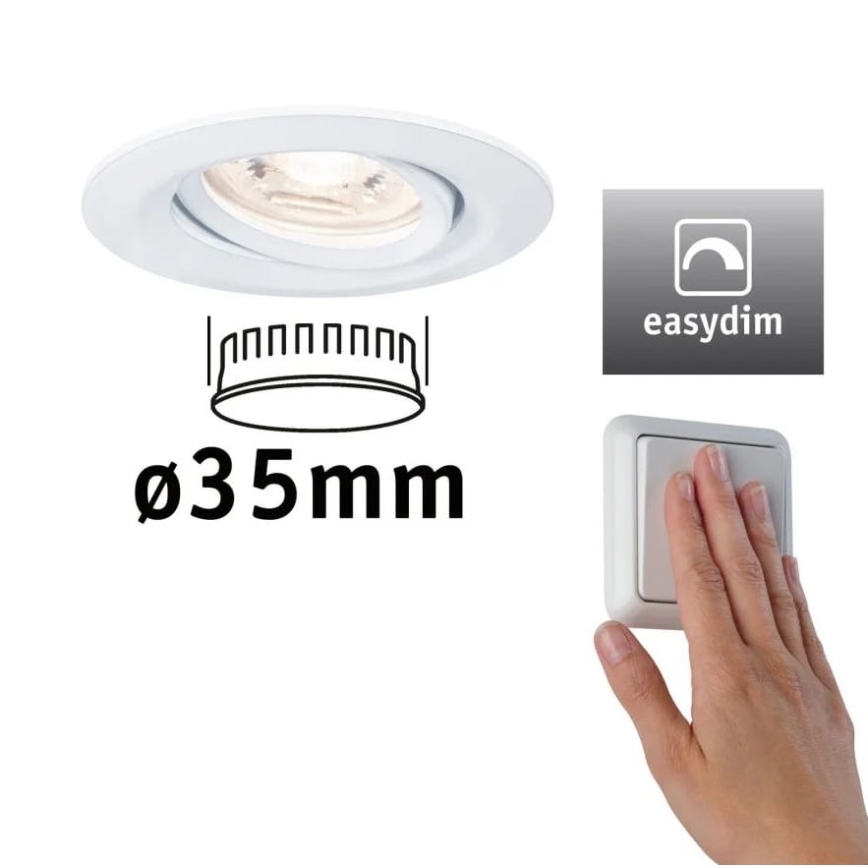 Paulmann 92970 - LED/4,2W IP23 Himmennettävä kylpyhuoneen kattovalaisin COIN 230V