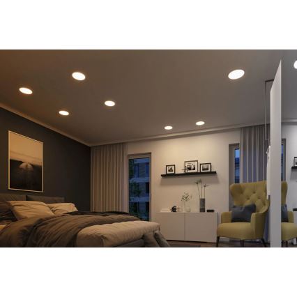 Paulmann 92992 - LED/16W IP44 Kylpyhuoneen alakattoon asennettava valaisin AREO 230V 2000/3000/4000K halkaisija 23 cm mattakromi
