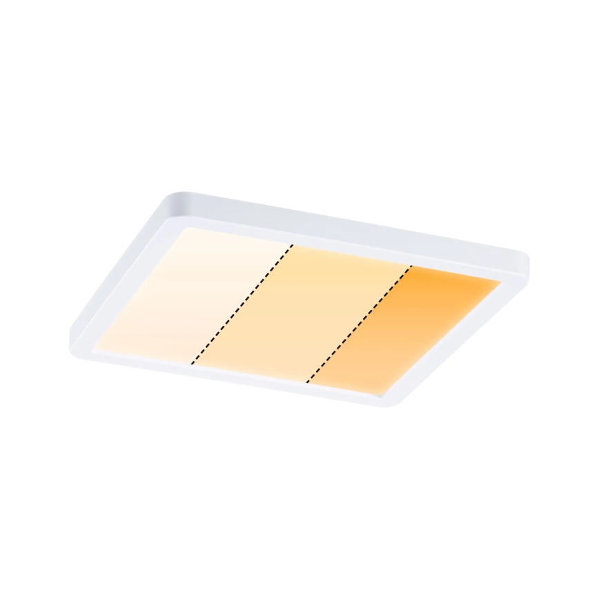 Paulmann 92993 - LED/13W IP44 Kylpyhuoneen upotettava kattovalaisin AREO 230V 2000/3000/4000K 17,5x17,5 cm valkoinen