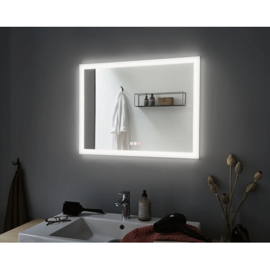 Paulmann 93013 - LED/22W IP44 Himmennettävä kylpyhuone lämmitetty peili kanssa taustavalo 230V  2700/4000/6500K