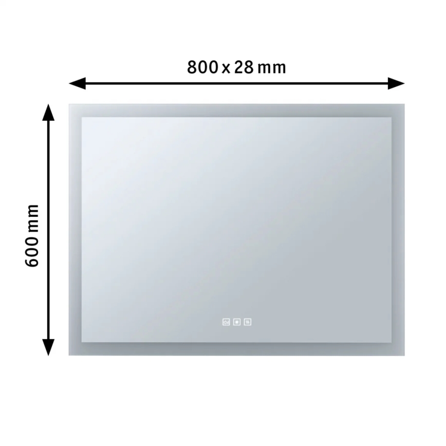 Paulmann 93013 - LED/22W IP44 Himmennettävä kylpyhuone lämmitetty peili kanssa taustavalo 230V  2700/4000/6500K