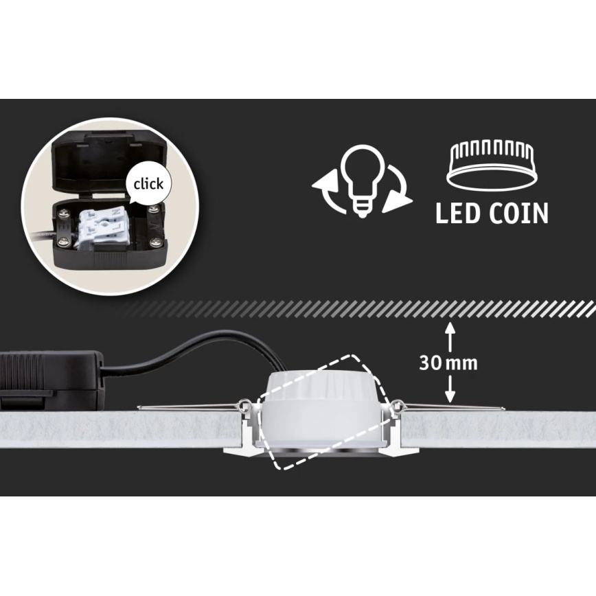 Paulmann 93079 - LED/6W Himmennettävä moduuli NOVA 230V 4000K