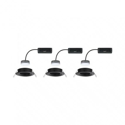 Paulmann 93080 - SARJA 3xLED/6W IP23 Himmennettävä kylpyhuoneen alasvalaisin COIN 230V