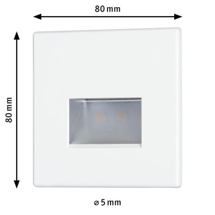 Paulmann 93093 - LED/1,2W Portaikon valo EDGE 230V