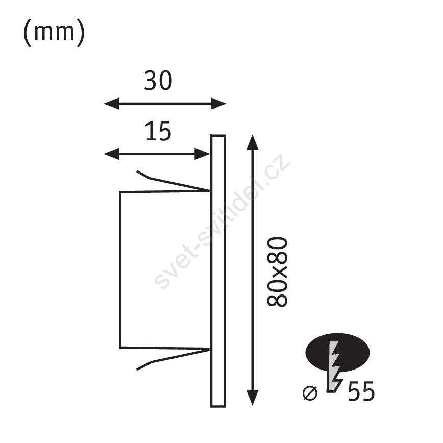 Paulmann 93094 - LED/1,2W Portaikon valo EDGE 230V