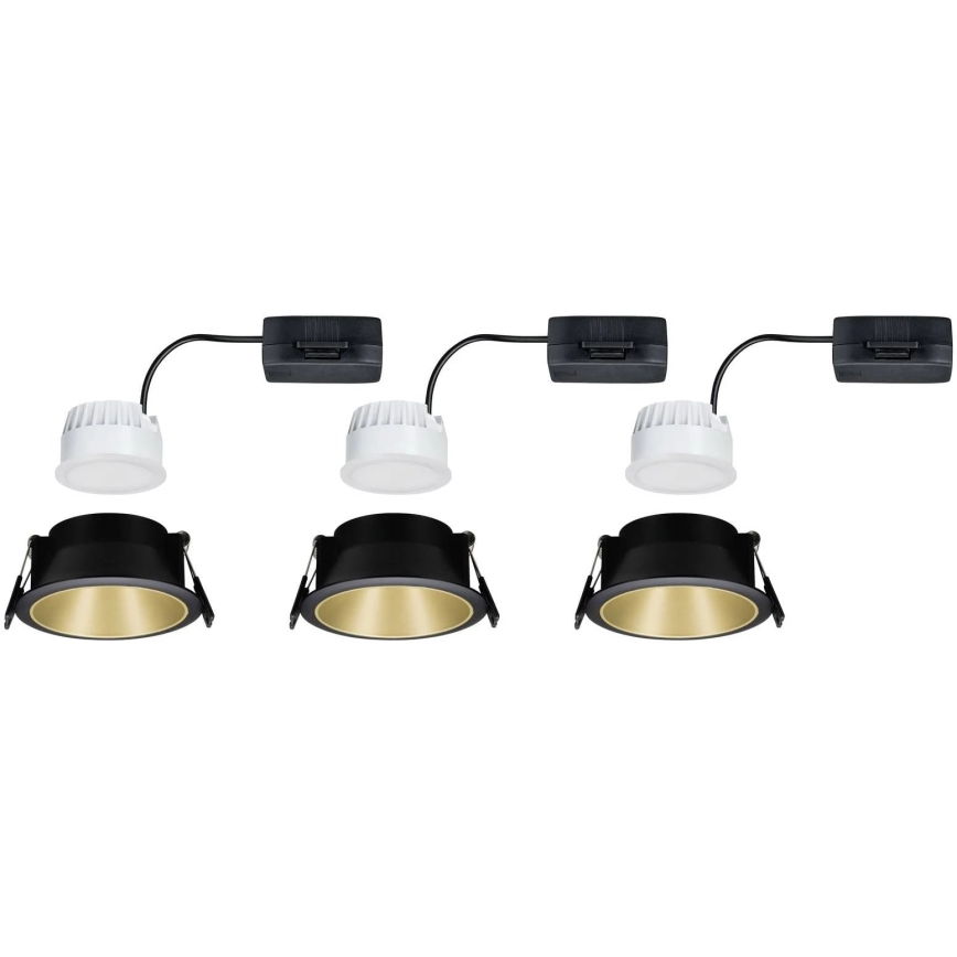 Paulmann 93404 - SADA 3xLED/6,5W IP44 Himmennettävä upotettava kylpyhuonevalo COLE 230V