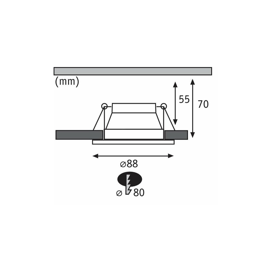 Paulmann 93406 - SET 3xLED/6,5W IP44 Himmennettävä upotettava kylpyhuonevalo COLE 230V