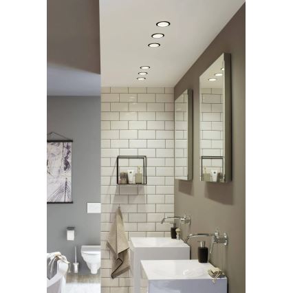 Paulmann 93408 - SET 3xLED/6,5W IP44 Himmennettävä upotettava kylpyhuonevalo COLE 230V